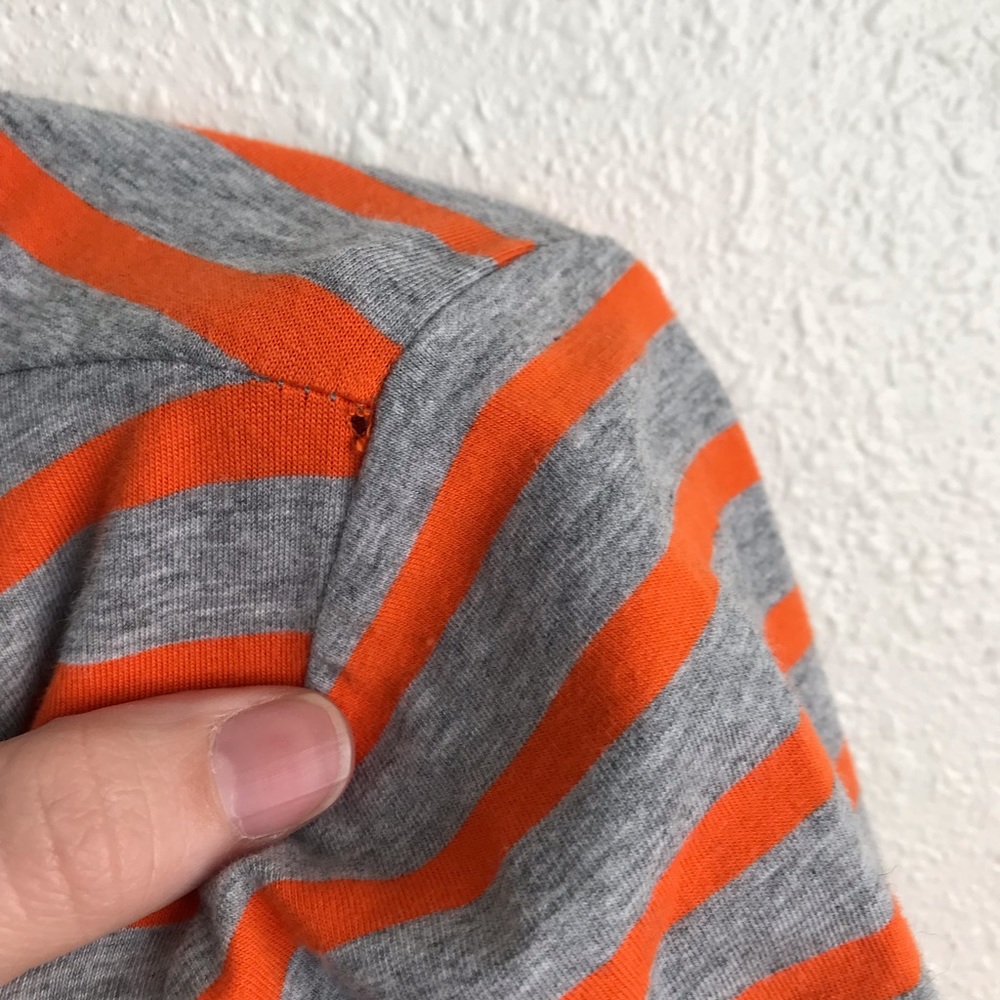Michael Michael Kors Orange and Grey Top Size LG - Picture 7 of 7